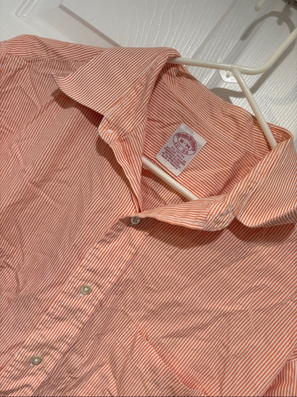 BROOKS BROTHERS button-down shirt neck size 16 (34)